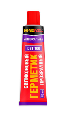 Герметик силикон. универсал. KUDO DoneWell DSТ100, 40мл бесцветный