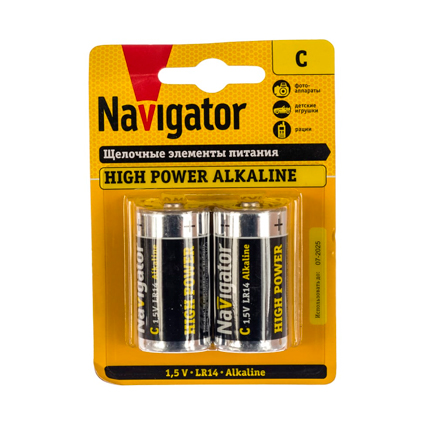 Эл-т пит. LR14 алкалиновый NBT-NE-LR14 ВР2 Navigator 94754