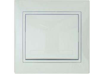 Выключатель кнопочный 1-кл. СП Мира бел/бел. Lezard 701-0202-103