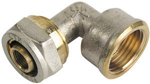 Угольник обжимной F 1/2"x16 х 1/2" (внутр)