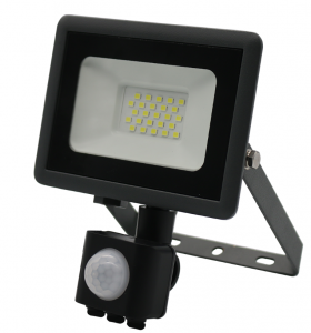 Прожектор светодиод. 20Вт 6500К 100х130х45 IP65 черный с датч.движ. LPR-041-2-65Л-020 Эра Б0043585