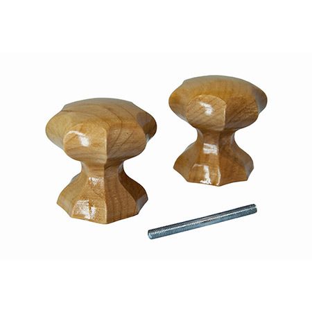 Ручка-кнопка деревянная ЙО-Карел. береза (фигур)