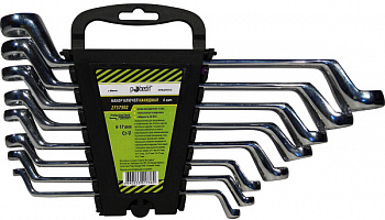 Ключи накидные, 6-22мм 8шт. Cr-V зерк.полиров. (2737508)