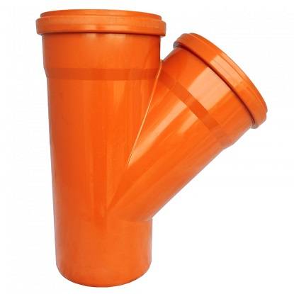 Тройник (наружний) РЫЖИЙ ПП 110/110 х 45° 