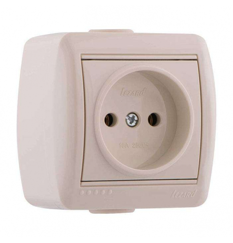 Розетка 1-м ОП Ната б/з керам.бел. 710-0200-121