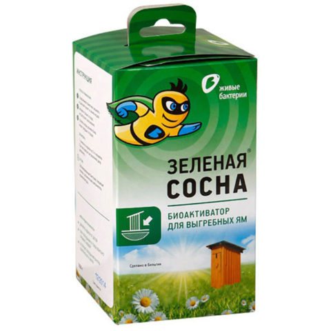 БИОАКТИВАТОР "ЗЕЛЕНАЯ СОСНА" 300 Г ДЛЯ ТУАЛЕТОВ БЕЗ ВОДЯНОГО СЛИВА
