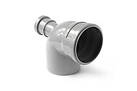 Отвод ПП 110 x 90°(тройник универсальный) с выходом 50 (фронт) РР