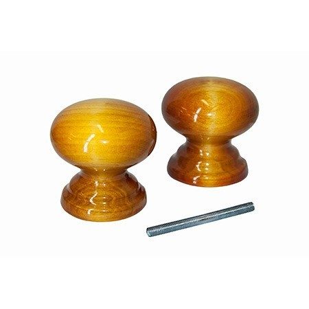 Ручка-кнопка деревянная ЙО-Лиственница