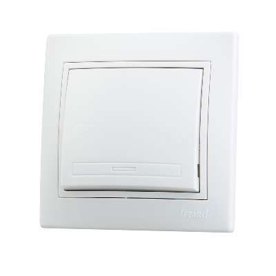 Выкл.1-кл.СП Мира с инд. бел/бел . Lezard 701-0202-111