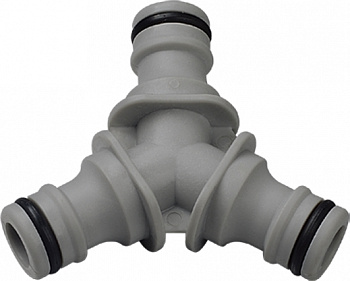 Тройник штуцерный для разветвления и соединения (пластик) (7575315)