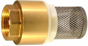Клапан обратный латунь SM02604 3/4" с сеткой