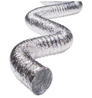 Воздуховод гибкий армир., метал. пленка 70мкм D102 (до 10м) 