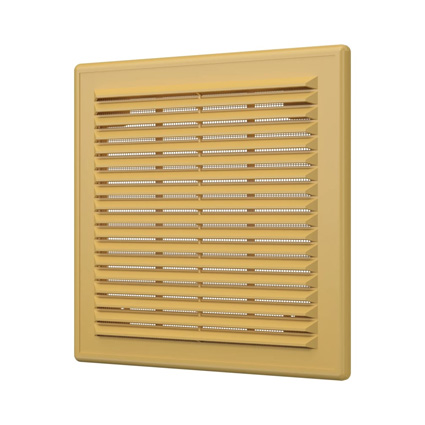 РЕШЕТКА вентиляционная вытяжная АБС 150х150, беж (1515Р беж) (01325)