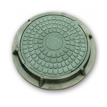 Люк полимерный  нагр. 30kH зеленый Л-60 