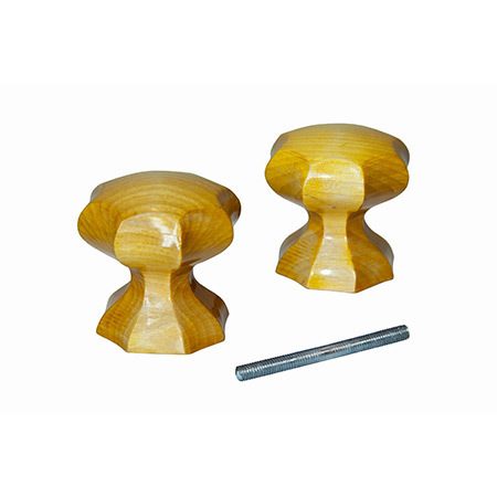 Ручка-кнопка деревянная ЙО-Лимон (фигур)