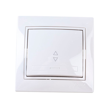 Выкл.проходн. 1-кл.СП Мира бел/бел. Lezard 701-0202-105