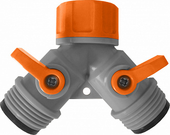 Разветвитель на 2 вод.лин.3/4"внутр.3/4"внешн.рез.(7576370)