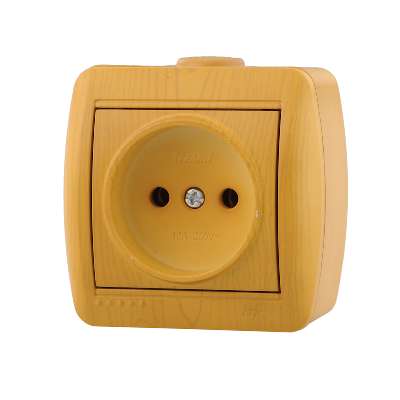 Розетка 1-м ОП Ната б/з керам.ольха 710-0700-121