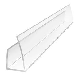 Профиль торцовый UP  8мм прозрачный 2,1м