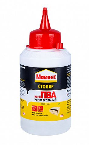 Клей момент-Столяр ПВА 250гр универсал. Хенкель (1/12) (43337)