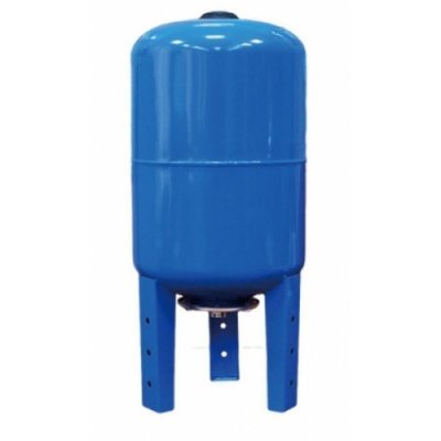 Гидроаккумулятор 50л вертикальный синий с опорой ТИМ 