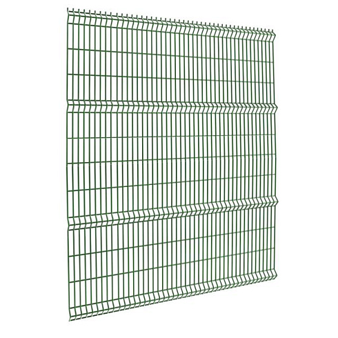 Ограждение панельное 3D оцинков. ЗЕЛЁНОЕ 200х50х3/4 (1,73х2,5м) RAL6005