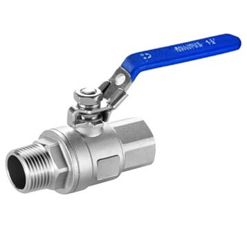 Кран шаровый SM-SB1103 1/2" F-M (нерж, с замком)