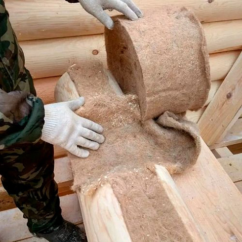 Утеплитель джутовый 100мм х 5мм х 20м