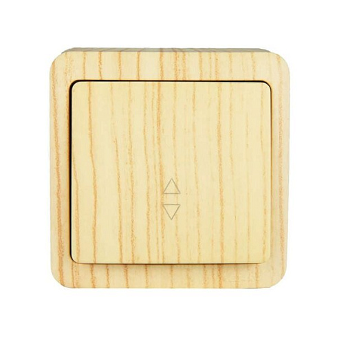 Выкл.1-кл.ОП VIOLA 10А проходной бел.дуб Lezard 751-5200-105