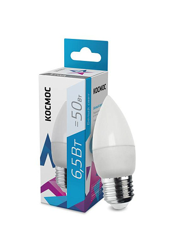 Лампа светодиод. KOSMOS LED CN 6.5Вт E27 220v 4500K Космос 