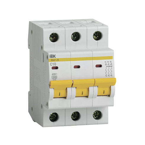 Выкл.авт.мод.3п C 10А ВА 47-29 4,5кА ИЭК