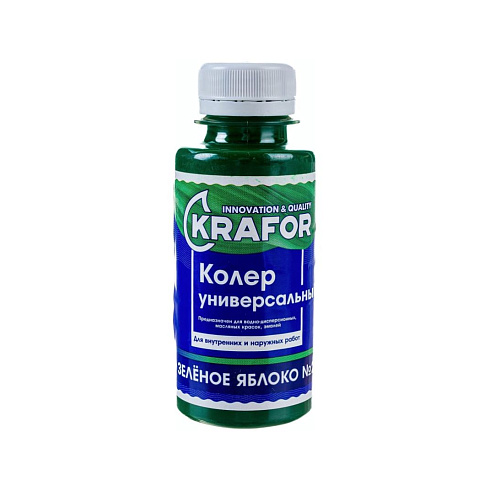 КОЛЕР. УНИВЕРС. № 25 ЗЕЛЁНОЕ ЯБЛОКО 0,1 Л (6) KRAFOR