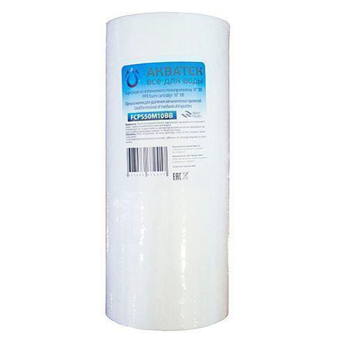 Картридж из вспененного полипропилена 10 гр. (114/248),20мкм AQUATECH