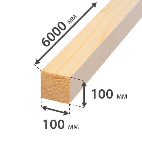 100х100х6 Брус