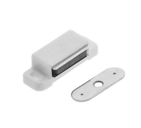 Защелка магнитная белая №2 (58мм)