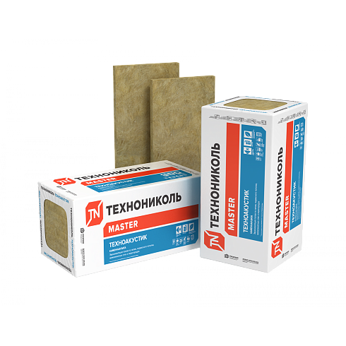 Минеральная вата ТЕХНОАКУСТИК 1200х600х50  (8плит -5,76кв.м) (плотность 41 кг/м3)