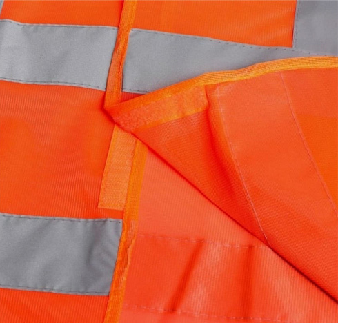 Жилет светоотражающий оранжевый TORSO 3класс, разм XL (3628610)