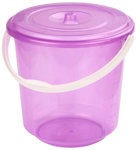 Ведро пласт. 7л с крышкой Хозяюшка "Альтернатива" М1204