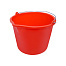 Ведро ударопрочное штукатурно-малярное КРАСНОЕ 20л. (с носиком)(1082220)