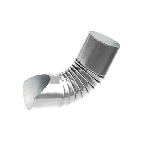 Нижнее колено гофр. оц.(металл)