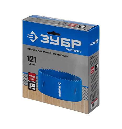 Коронка "ЗУБР" биметалл. быстрореж.сталь 121мм (29531-121_z01)