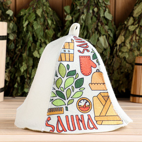 Шапка для бани "Sauna" (9224506)
