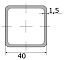 Трубы проф. 40х40х1,5 (6)