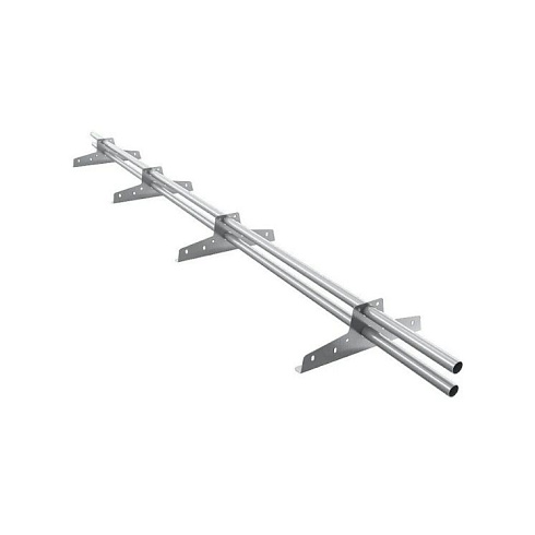 Снегозадержатель трубчатый универс. (RAL-9006 серебристый) 3м.