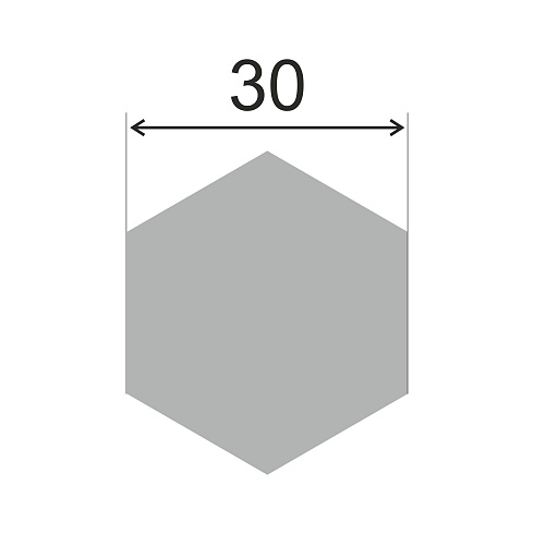 Шестигранник г/к 30 (Сталь сорт констр СТ20)