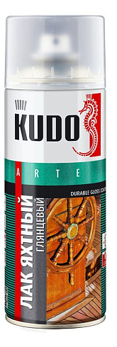 Лак аэрозоль яхтный глянцевый 520 мл "KUDO" KU-9003