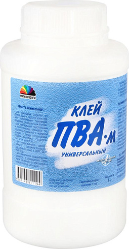клей ПВА универсальный "Магия Радуги" 1 кг голубая этикетка (8)