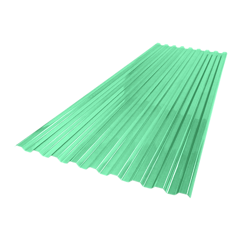 Шифер прозрачный стандарт МП-20-У Зеленый 1,15х2м