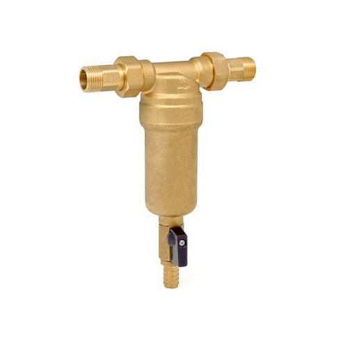 Фильтр "Грязевик" с прямоточной промывкой  ST64001 1/2" (колба латунь)