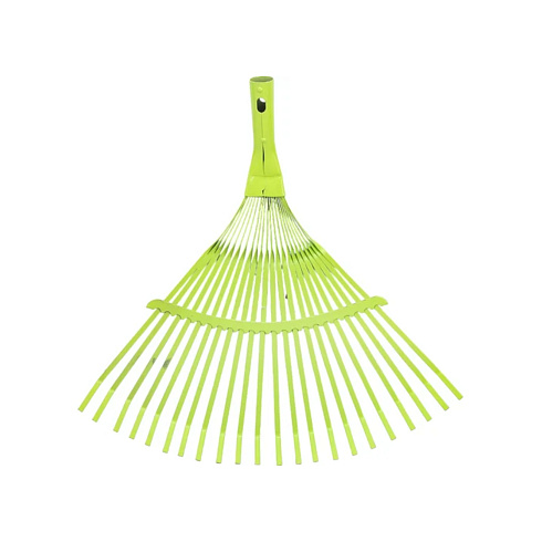 Грабли веерные металл 22 плоских зуба, усиленные б/ черенка, FEONA 004-0004